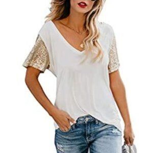 NWT Michael by Michael Kors White Tee
